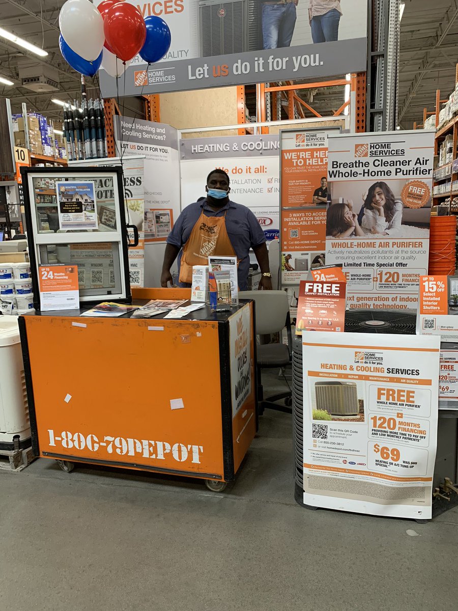 Terrell @ 1003 has what you need for doors &amp; windows &amp; hvac come to the view let us take care of you. #1003 #weloveourhomedepot #NorthPacProud #crewattheview