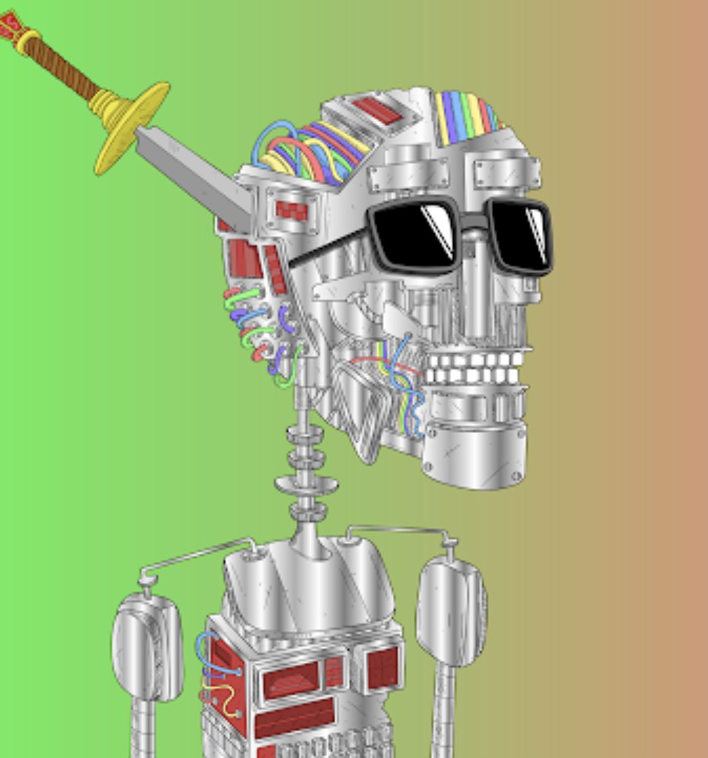tulkuss's tweet photo. Just joined @roguesocietynft with this badass bot #7600 🦾! Art is 🔥 looking for fellow 🤖to follow hmu. https://t.co/R9AHHmahws