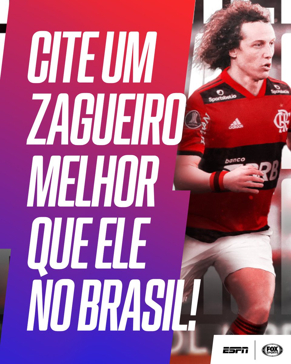 ESPNBrasil's tweet image. Agora com David Luiz no Flamengo, tem algum zagueiro melhor no Brasil?

#FutebolNaESPN