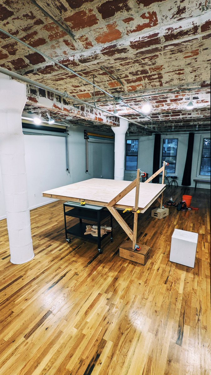 I built a wall on wheels for my studio. Could say more but I'm tired. 😂