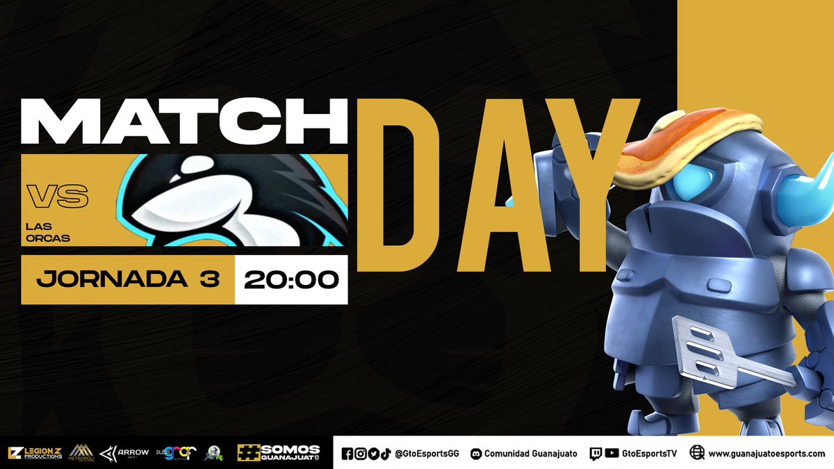 𝗚𝗔𝗠𝗘𝗗𝗔𝗬 🎮🔥

Jornada 3 de la <a href="/PrinceLeagueCR/">Prince League</a>, en busca de mantener el buen paso y clasificar a playoffs. 🏆🦁🔥

🆚 @OrcasCr
⏰ 20:00 hrs. 🇲🇽
📺 ND 

¡VAMOOOS! 🦁🖤💛

#SomosGuanajuato