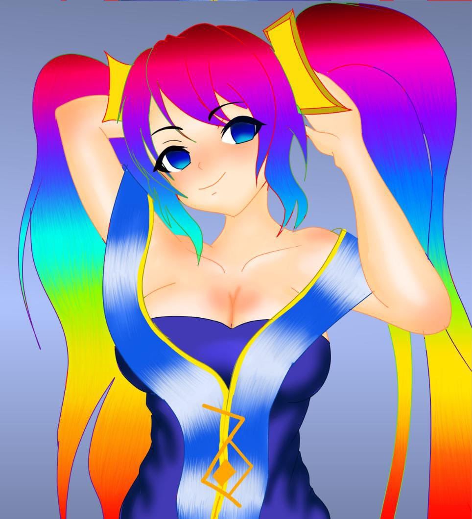 QueenCloudy1's tweet photo. I just wanna say thank u to this cutie  @hanbity_ for the beautiful art she made for me i love it https://t.co/GnY31pHBkz