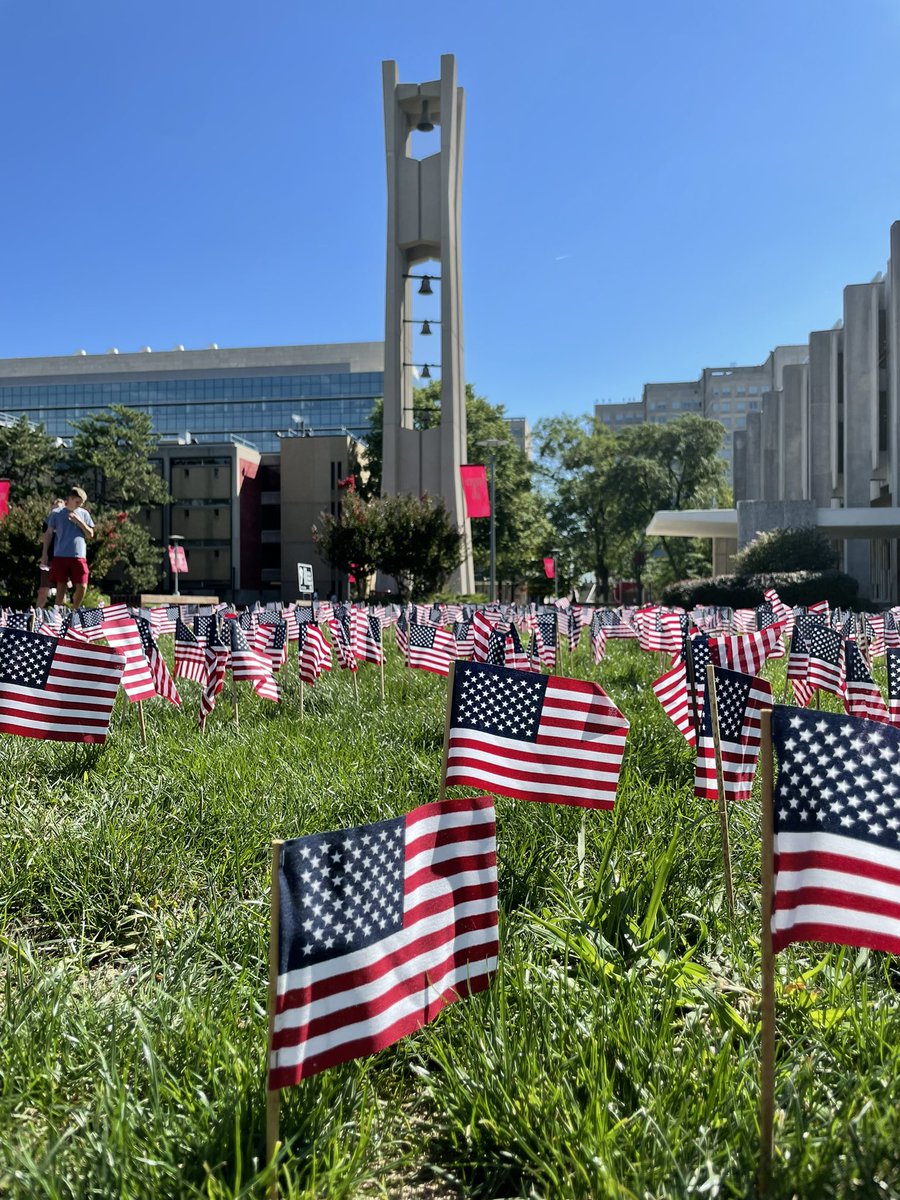 TempleYAF's tweet photo. Freedom isn’t Free.  20 years later, our flag is still the most recognized symbol of freedom and democracy in the world. #NeverForget https://t.co/1vIfR7mJr4