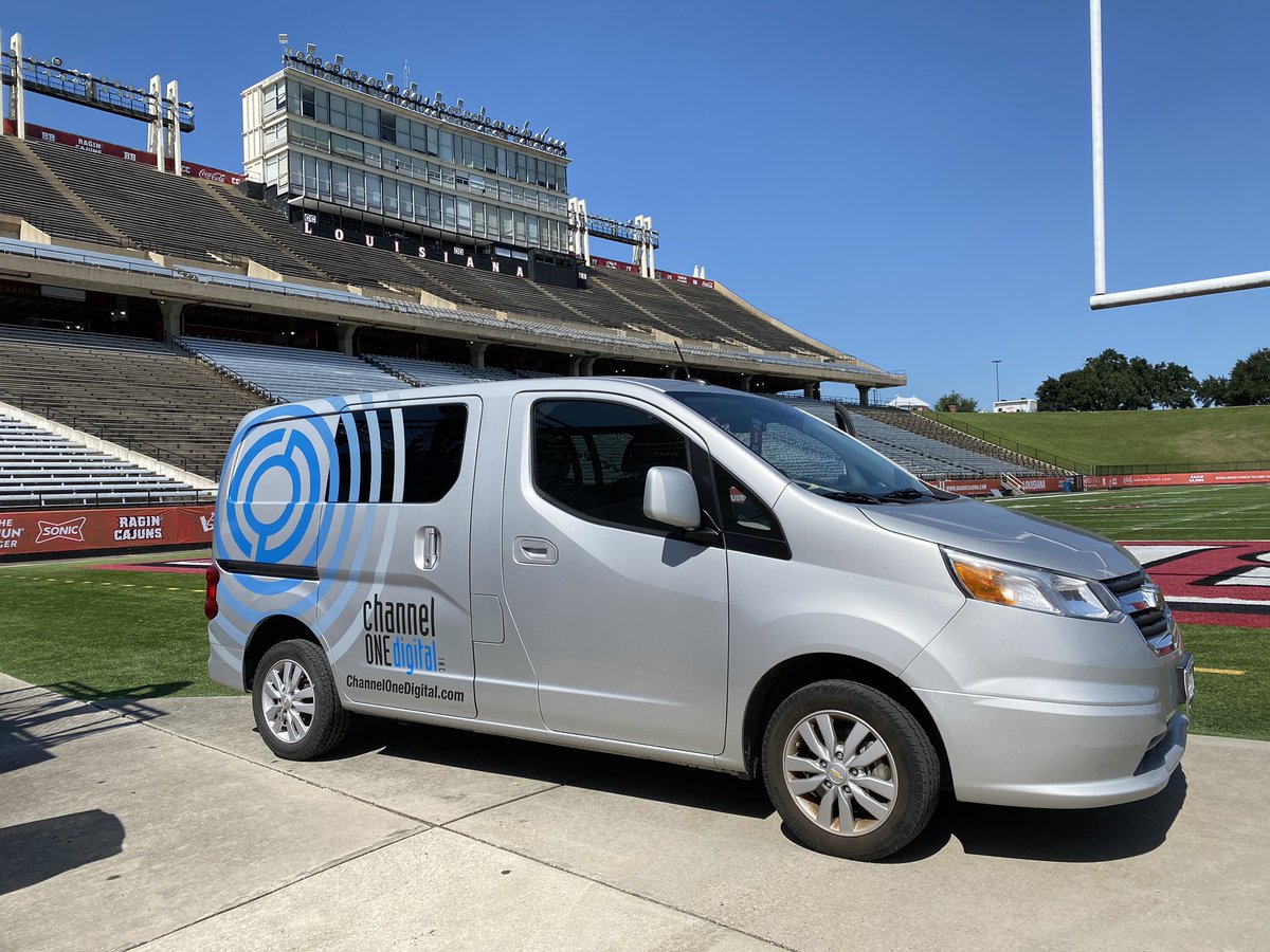 Channel1Digital's tweet photo. It’s Game day here in Lafayette! Let’s pack Cajun Field tonight for the @RaginCajunsFB vs @Nicholls_FB football Football Game! #GeauxCajuns https://t.co/cK4VQdq0nU