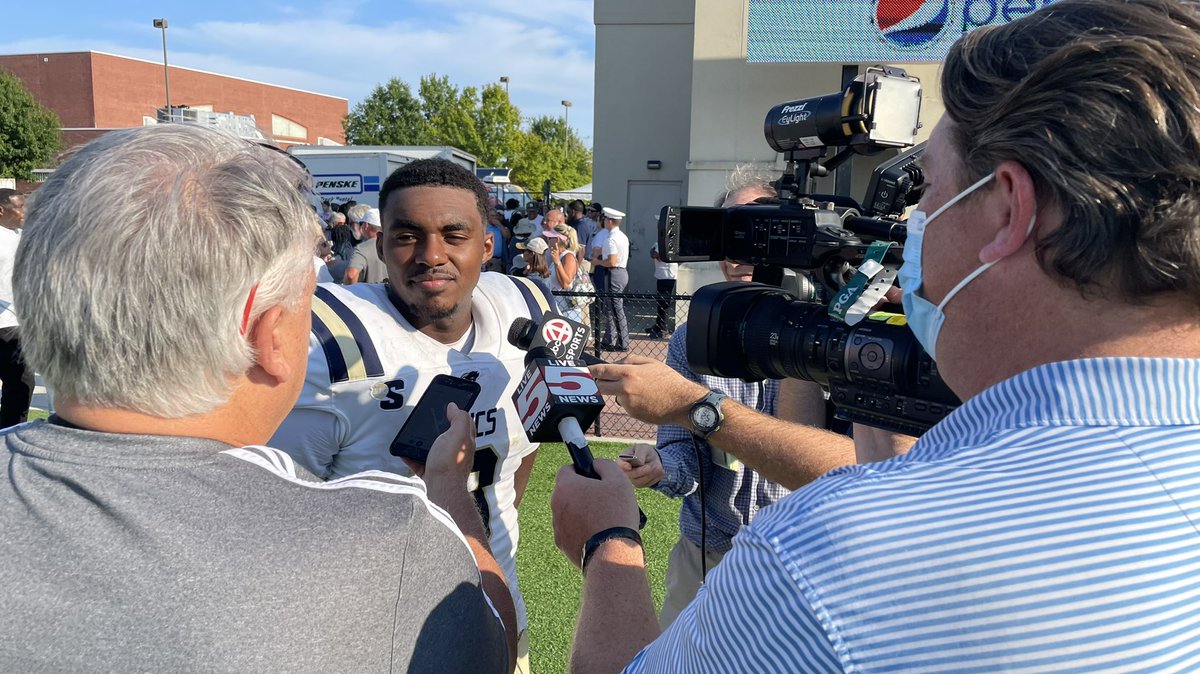 CSU_FB's tweet photo. Winners meeting with the media afterwards. https://t.co/p8cy3MswRG