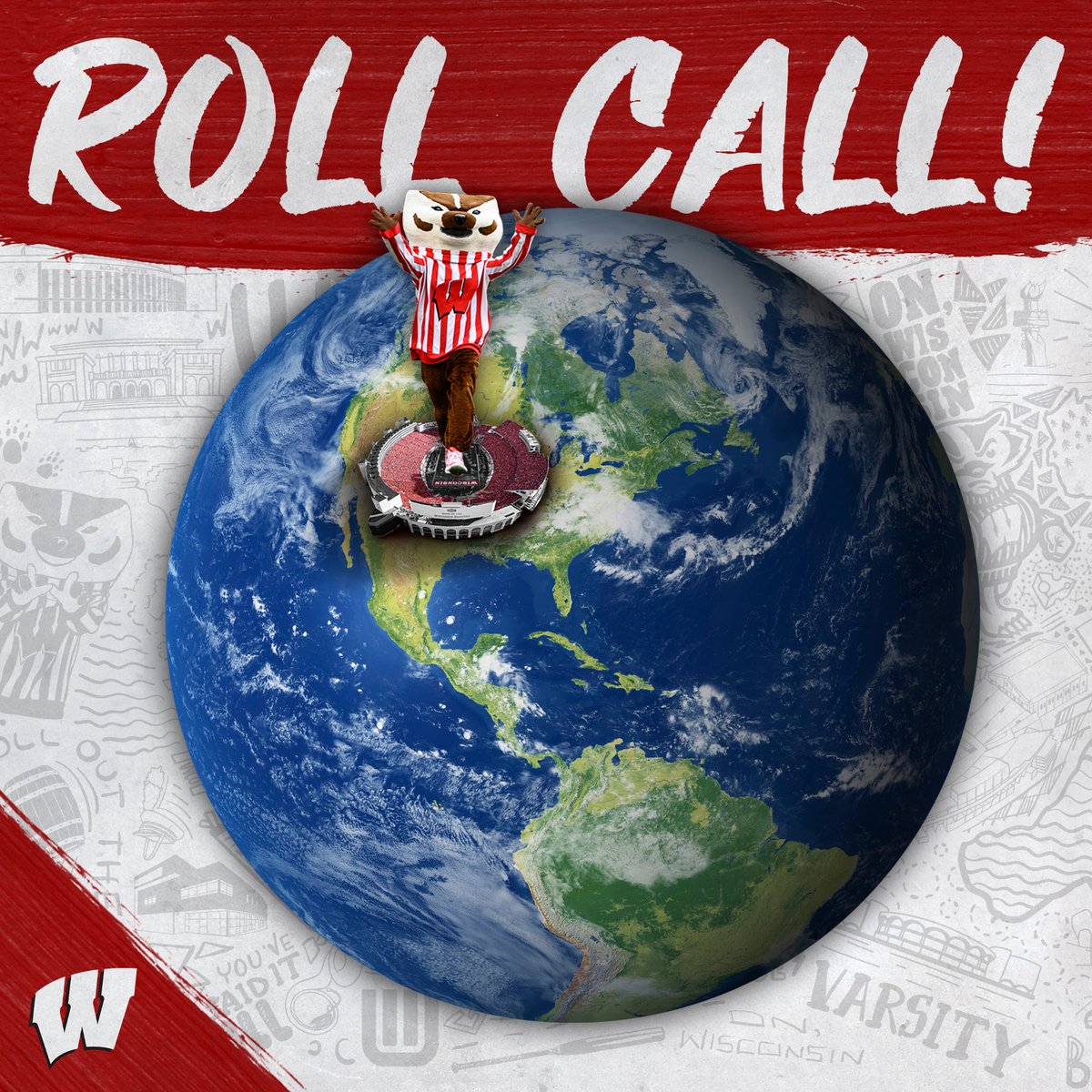 UWBadgers's tweet photo. ‼️ROLL CALL, WISCONSIN‼️

Where are you cheering from? https://t.co/OhPWYZlMk4