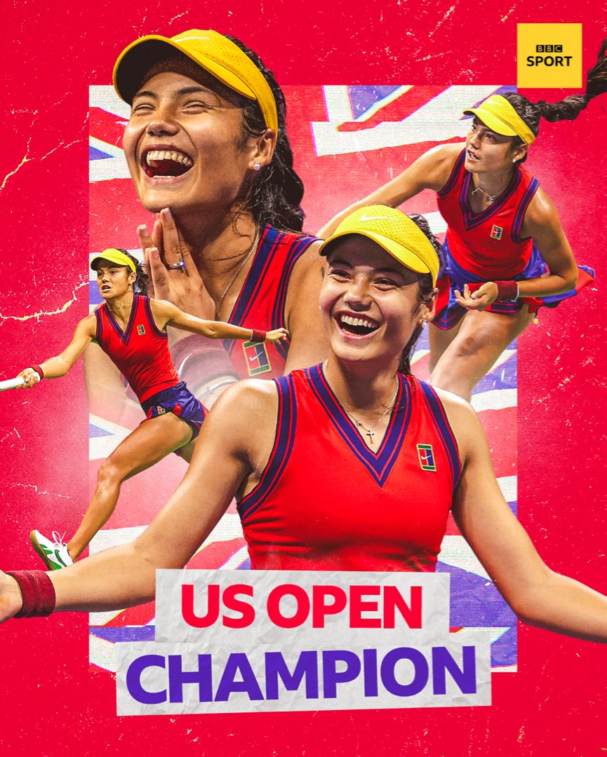 OH WOW! EMMA RADUCANU!!!!! 

#USOpen CHAMPION!

INCREDIBLE 🎾🎾🎾

Reaction 👉 bbc.in/2YEXbMK

#BBCTENNIS