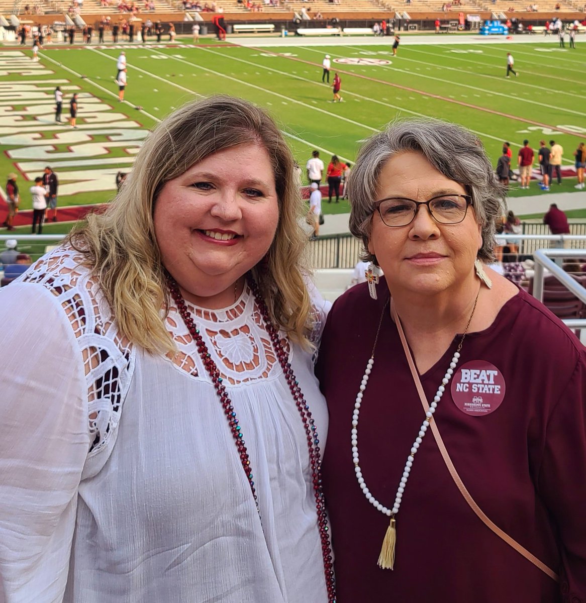 Brandykrea's tweet photo. Thankful to my mom is able to join us today! #HailState https://t.co/m14iES4Nl1