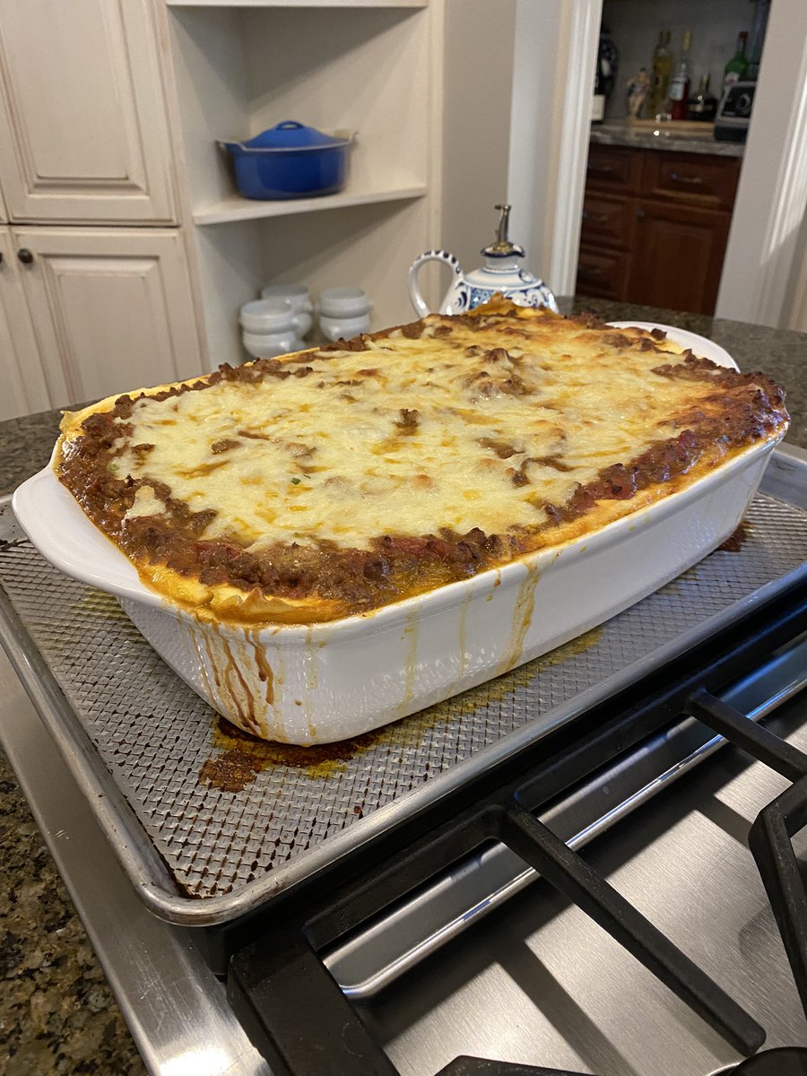 mattandkim7's tweet photo. This lasagna with bolognese is outstanding!  @TylerFlorence “The Ultimate Lasagna” #wolfitdown #bussin #foodie #firenze https://t.co/7G3O3fkOqI