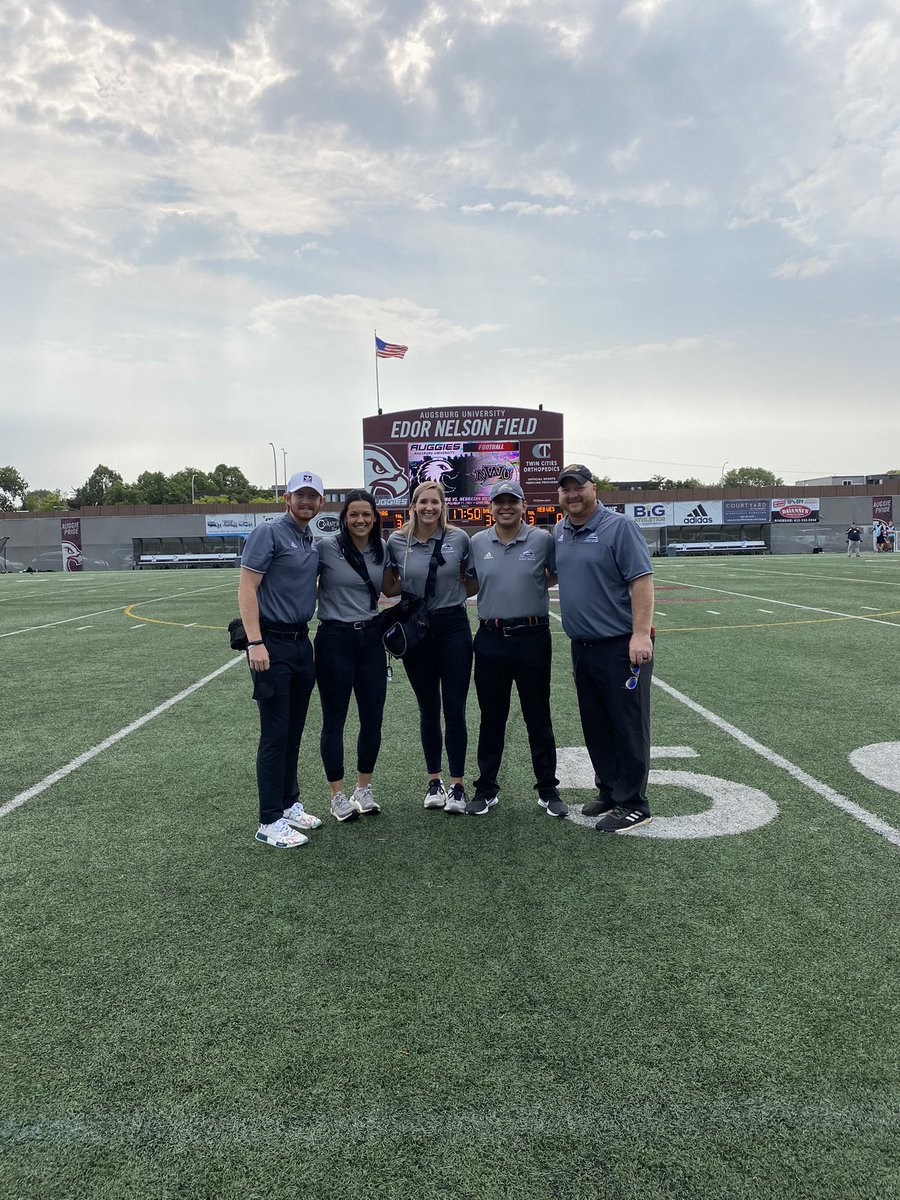 Game day at Augsburg University! Good win pwolves!🐺