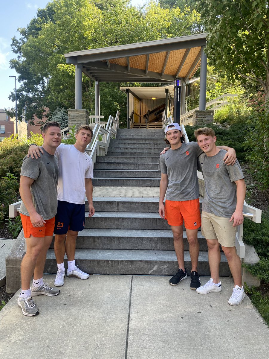 CuseMLAX's tweet photo. 1 step for every life lost on this day 20 years ago. 

#NeverForget https://t.co/x0j2SBMZ5P