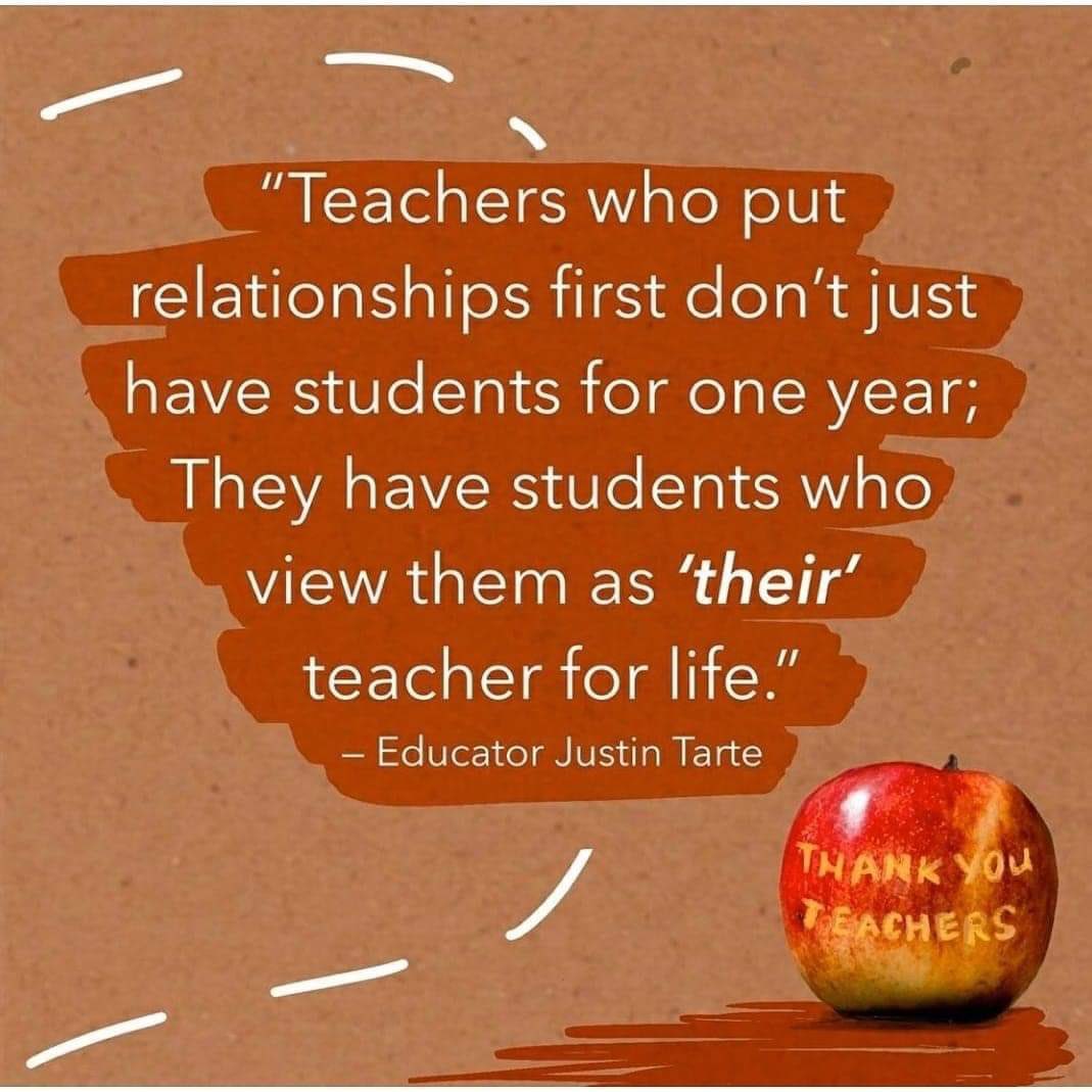 Relationships are the foundation of all effective classrooms.