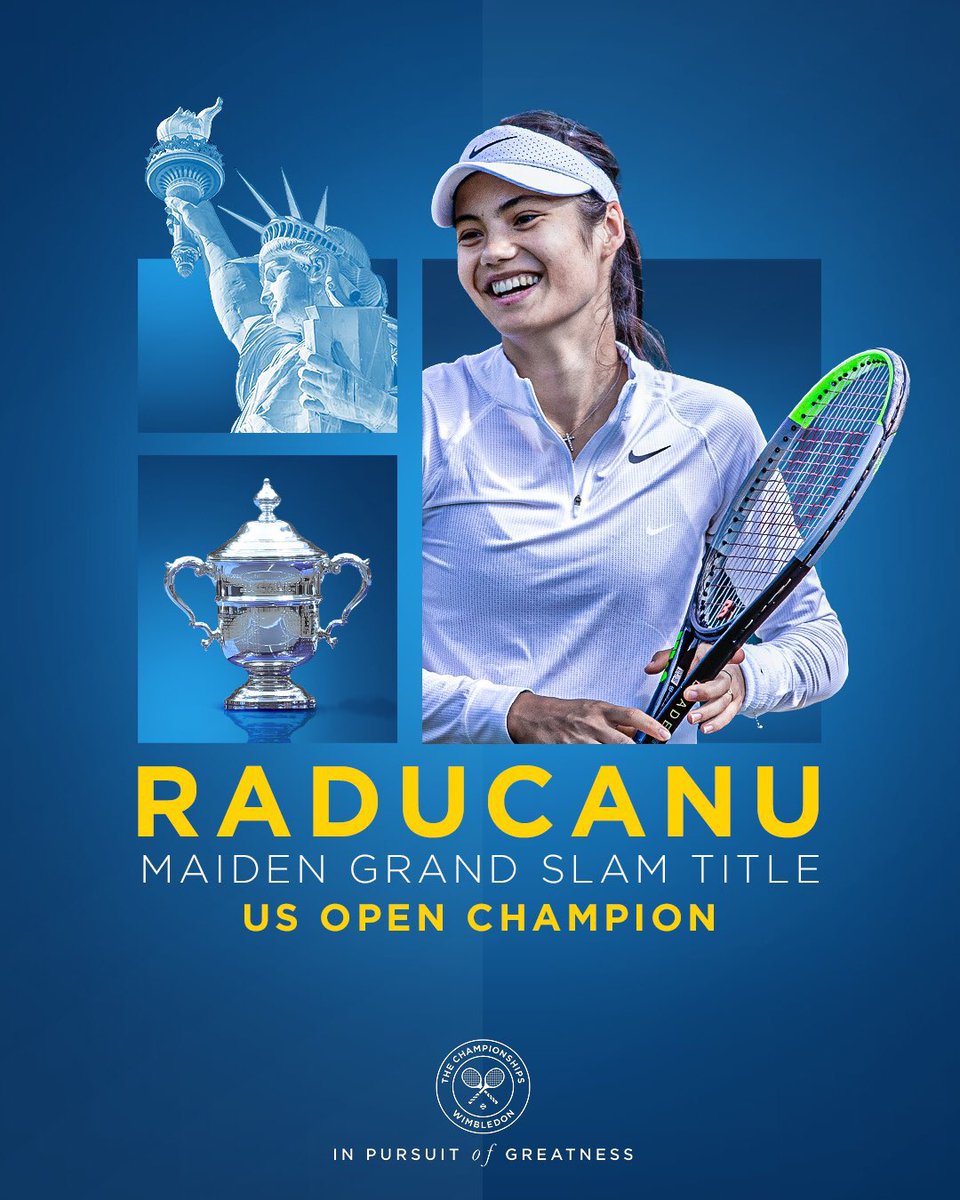 Congratulations <a href="/EmmaRaducanu/">Emma Raducanu</a> what a champion and inspiration for the up and coming young talents in sport! 🇬🇧🎾