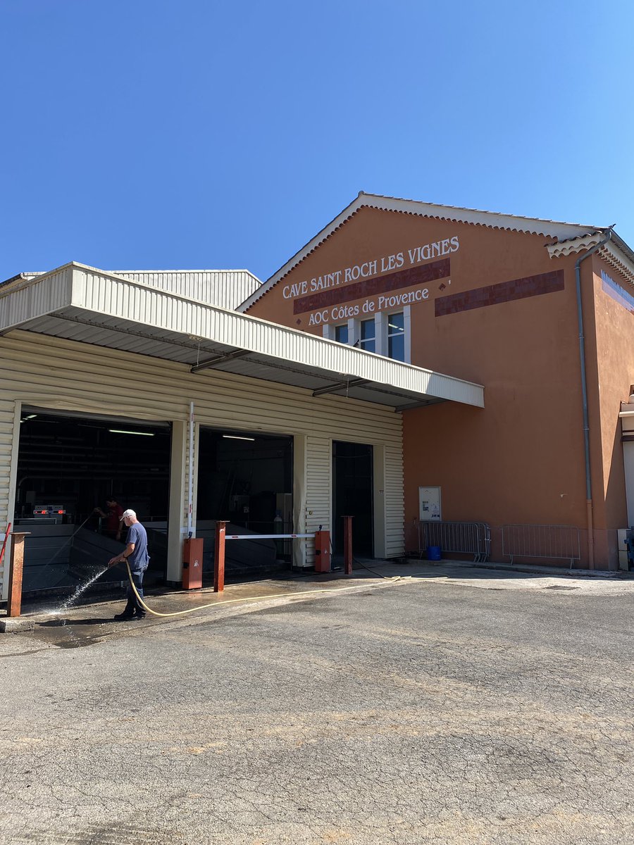 Bonjour à tous 
Visite à la Cave Vinification St Roch Les Vignes
Après le gel du printemps qui a suscité de nombreuses inquiétudes la récolte semble prometteuse #cuers