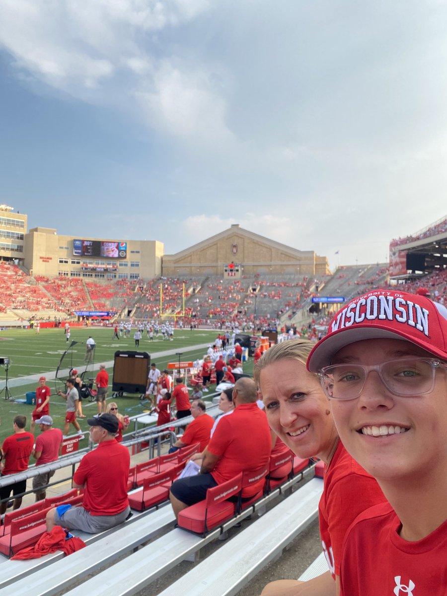 Great to be back inside Camp Randall. #GoBadgers
