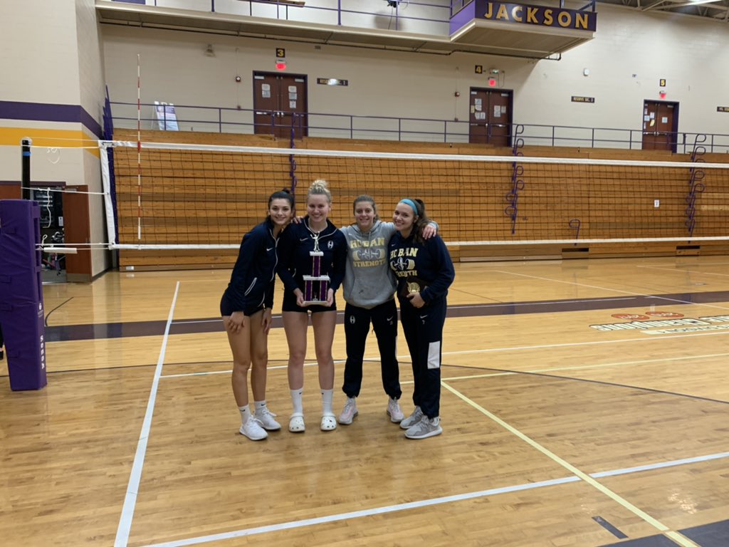 HobanGirlsVball's tweet photo. Jackson Tournament Runner Up! Tough loss to Jackson in 3 sets. Congratulations to Lily Jaroch on being named to the All Tournament Team.  @HobanGirlsVball @Hoban_Strength @HobanAthletics https://t.co/RIa9F2PowZ