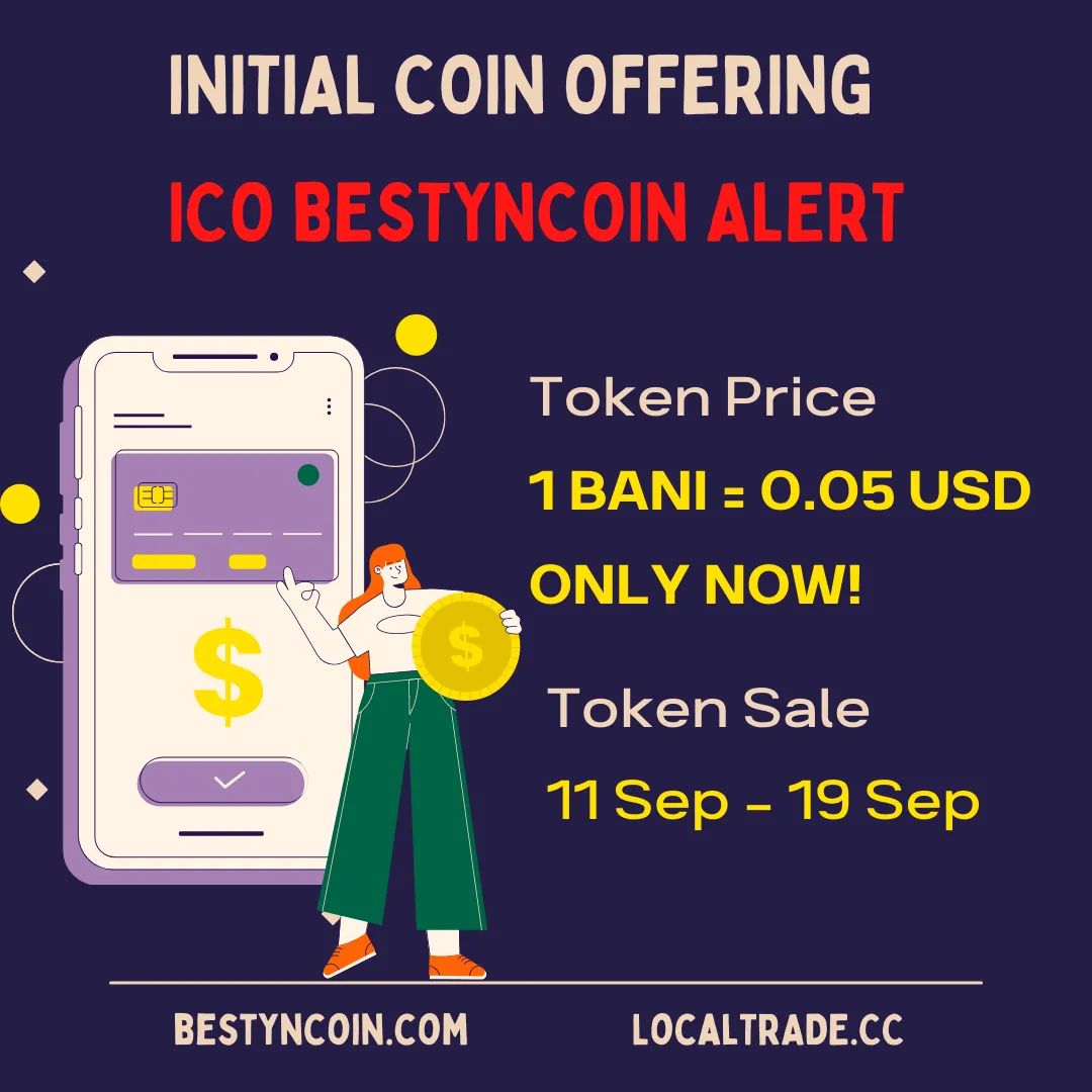 BestynCoin's tweet photo. ❗️ ONLY 6 Day Left ❗️

Hurry Up to purchase before the Listing Price! 🤩

Token Sale
11 Sep - 19 Sep

Token Price
1 BANI = 0.05 USD
.
.
.
.
.
#investment #BANI #bestyncoin #ICO #price https://t.co/0ZAaFbPsfQ