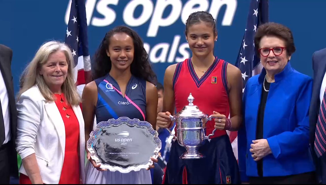 JS (@jonathanamsmith) on Twitter photo Well done to <a href="/EmmaRaducanu/">Emma Raducanu</a> on such an exciting championship and also to <a href="/leylahfernandez/">leylahfernandez</a> for a fantastic final!
An amazing achievement for tennis, sport and the next generation of women and girls in both! Well done to <a href="/EmmaRaducanu/">Emma Raducanu</a> on such an exciting championship and also to <a href="/leylahfernandez/">leylahfernandez</a> for a fantastic final!
An amazing achievement for tennis, sport and the next generation of women and girls in both!