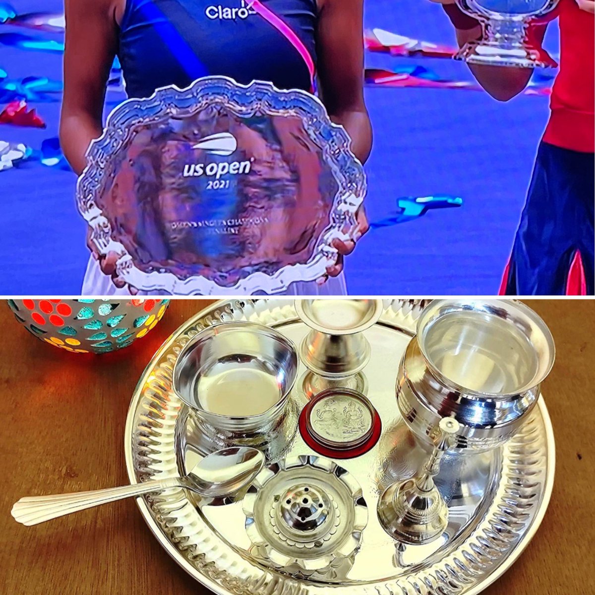 Great game by Raducanu and Fernandez at the U.S Women’s Open Finals. Emma played well for the win! On a lighthearted note - that runner up trophy  could definitely be used well to serve tea and cookies as needed lol #USOpen2021 #USOpenFinal #Tennis