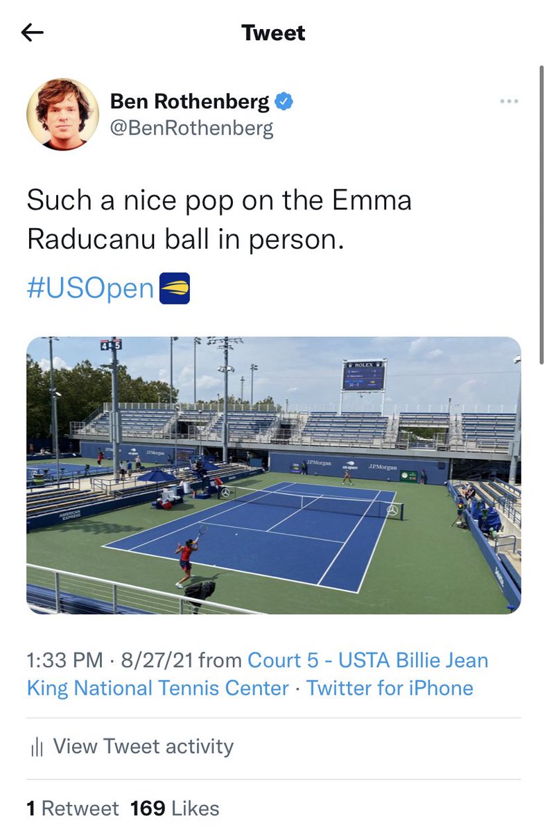 BenRothenberg's tweet photo. How it started…how it’s going.

#USOpen https://t.co/XgX7u468wP
