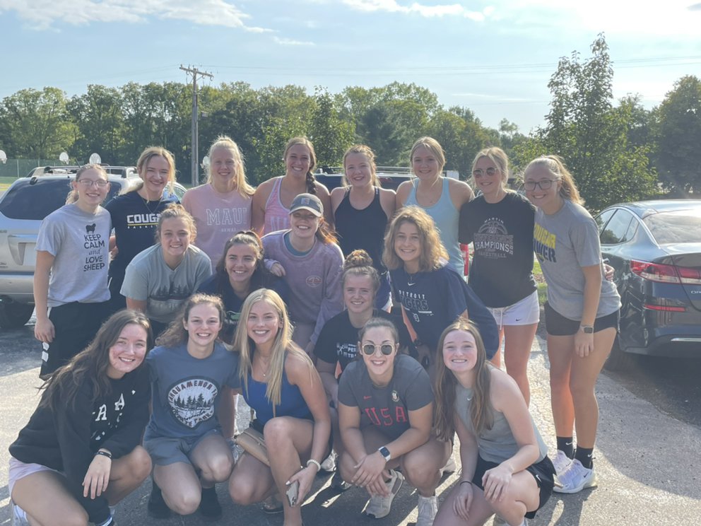 SAUCougarsWBB's tweet image. Great day of team bonding at Camp Michindoh. Ropes course, zip line, kayaking, and volleyball among other activities.