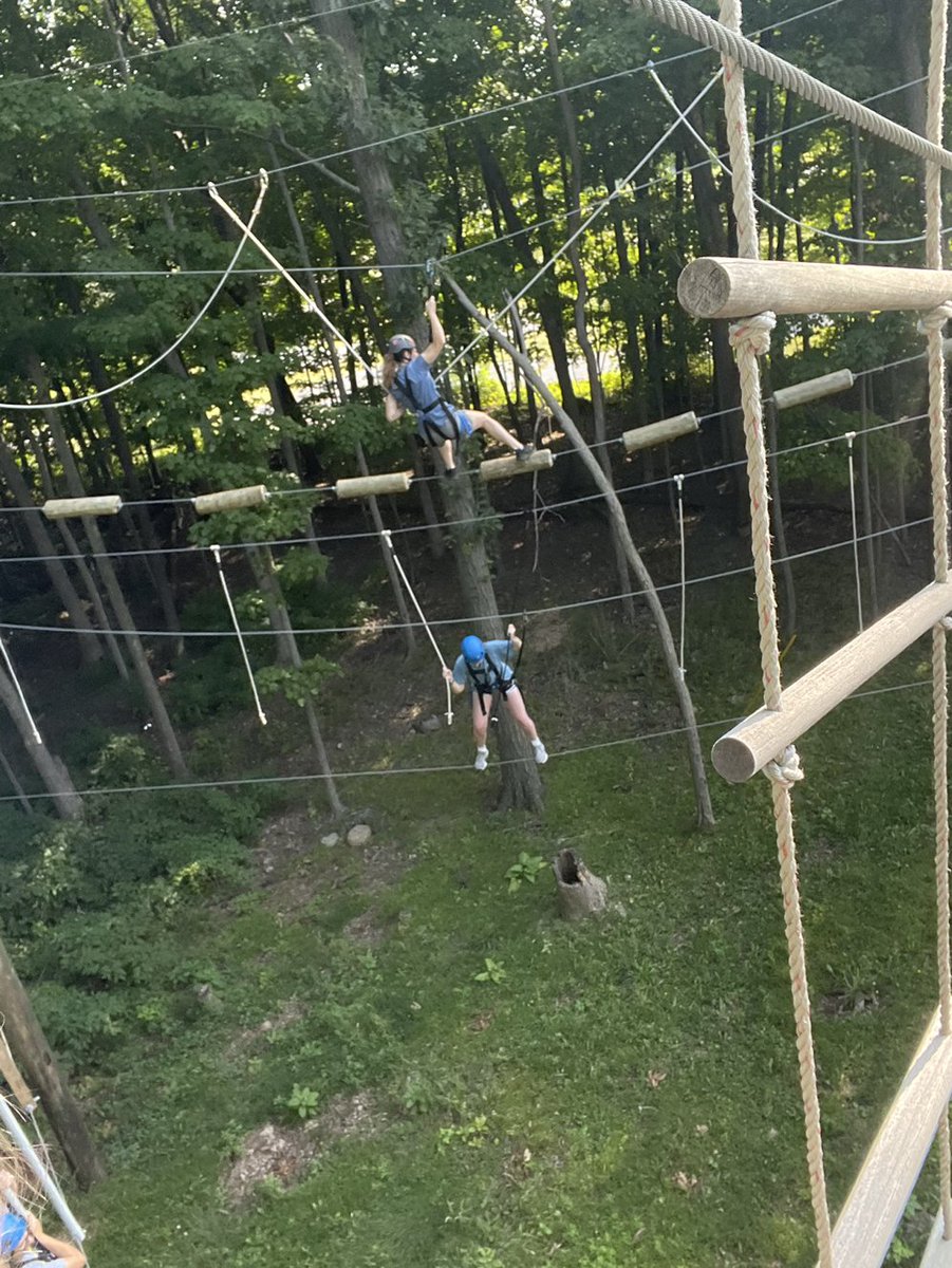 SAUCougarsWBB's tweet image. Great day of team bonding at Camp Michindoh. Ropes course, zip line, kayaking, and volleyball among other activities.