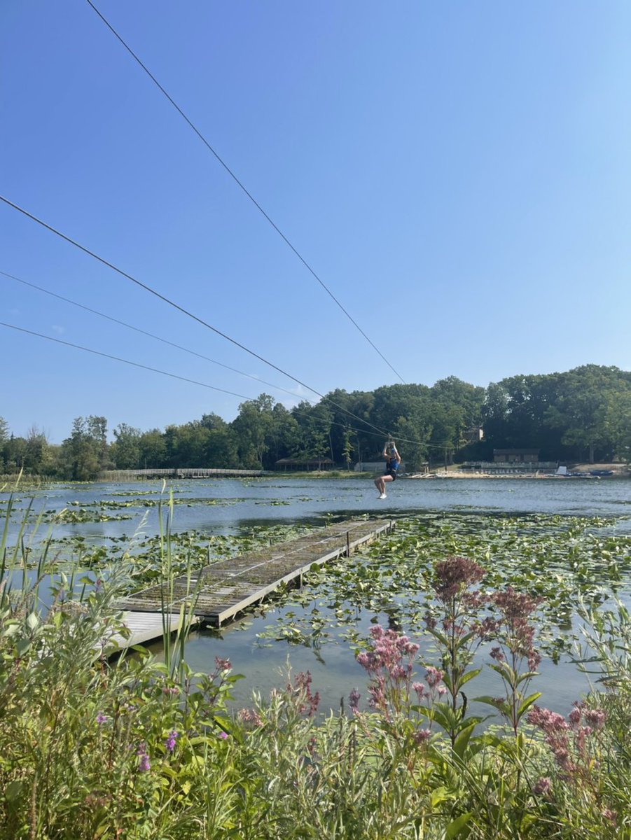 SAUCougarsWBB's tweet image. Great day of team bonding at Camp Michindoh. Ropes course, zip line, kayaking, and volleyball among other activities.