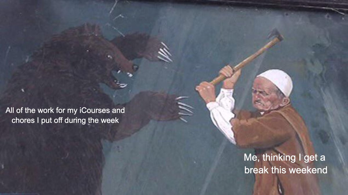 Ctheyu's tweet photo. Only hours away from Monday, have you all met your deadlines? #weekendwarrior https://t.co/ohFDxnmDw0