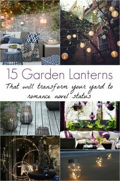 gardeneaze's tweet photo. You can boost your yard to romance novel status with just a few simple lighting additions.  To help you turn your backyard space into a romantic oasis, I’ve rounded up these 15 ways to create outdoor lighting. #gardenlanterns #backyard #outdoorlighting https://t.co/7A68eJlyQP