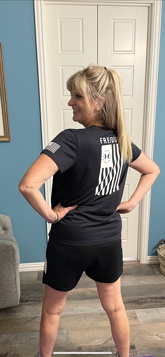 Walked/ran my 5 miles today for AT&amp;T/ American Heart Assoc Heart Walk Day. But, wore my Freedom designed shirt that <a href="/BethHol23517086/">Beth Holmes</a> gave me, which has double meaning for heart health and 9/11 remembrance. #WalkasOne #NeverForgotten #September11th #HeartHealthMatters#LifeatATT