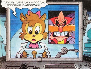 SatamHistorian's tweet photo. I think one of the most fascinating aspects of Sonic the Comic is how it kinda feels like it's from a different universe. One where SatAM didn't exist and the SoA story bible characters weren't reworked so heavily (such as Johnny becoming Bunnie), meaning the story bible stuff- https://t.co/NRT0zWqrsY