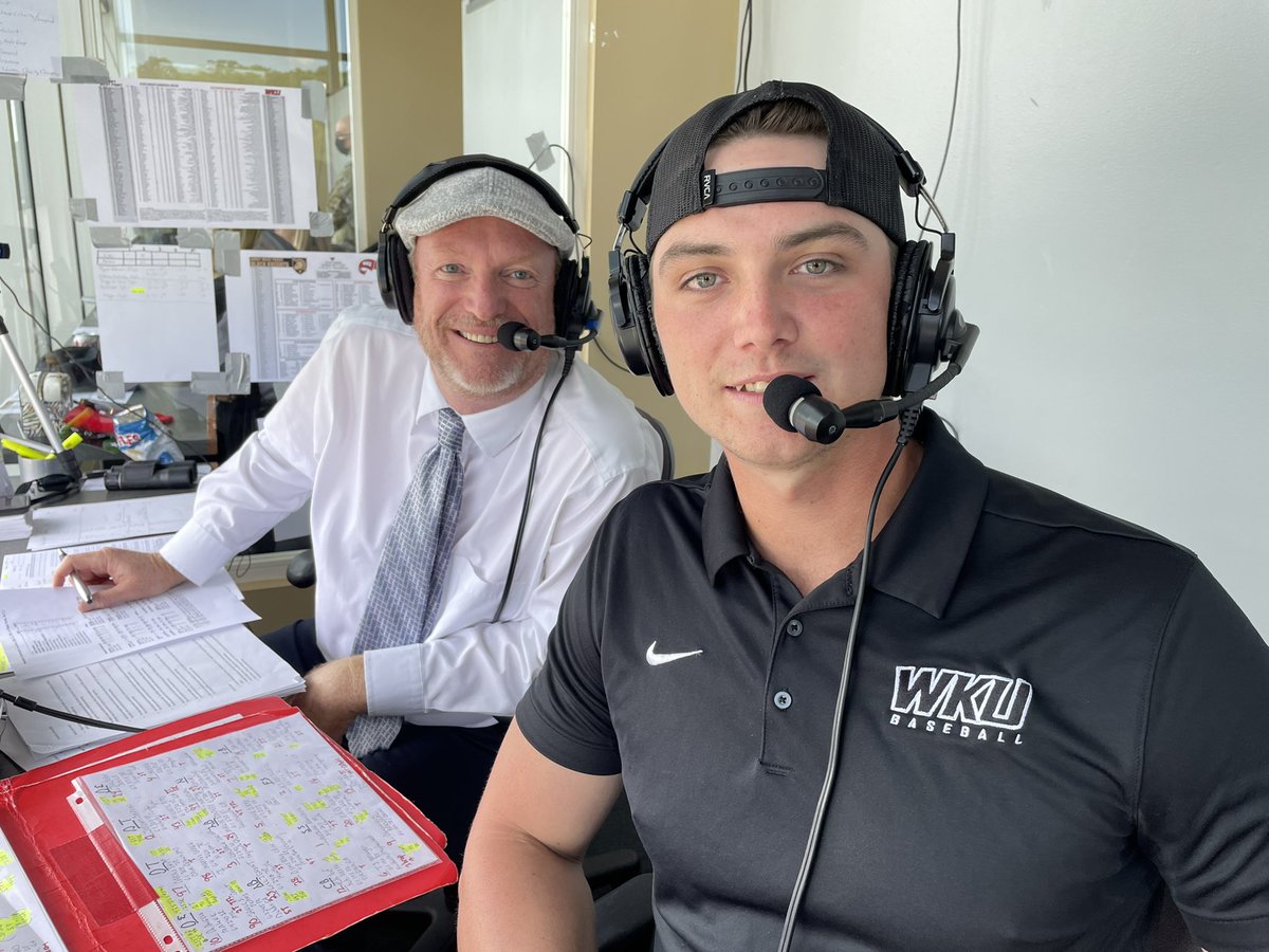 That 𝐖𝐊𝐔 still looks good on him 🚩 

Former Hilltopper and current High-A Hudson Valley Renegade @jake_sanford96 stopped by the booth during today’s football game against Army!

#GoTops | #ProTops