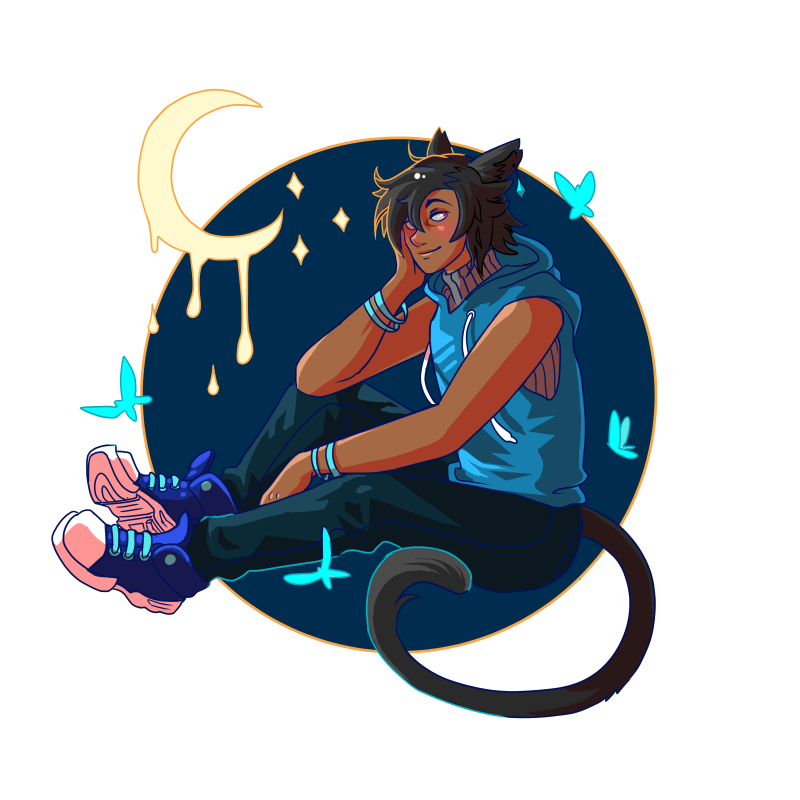 FurysGaze's tweet photo. Updated the background for my friend. It's their miqo'te character, K'rihri. <3 https://t.co/8JnAGtWXeX