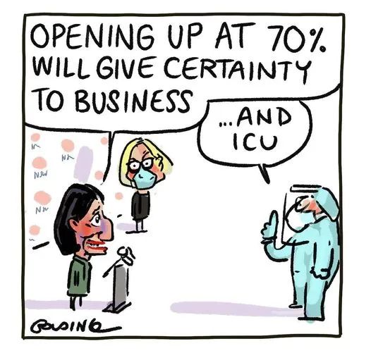 #covid19NSW @gladysb business vs HOSPITALS by @GoldingCartoons  #TheDrum #AusPol