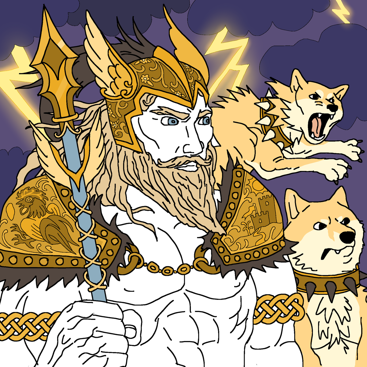 ENOUGH! Word has spread that Orcs have broken down our gates. 

ORCS, HEED THIS WARNING! We have called upon our all mighty God WOJE to make sure you shall not harm our citizens! To any orcs thinking they have a chance, head back to where you came or meet certain death...