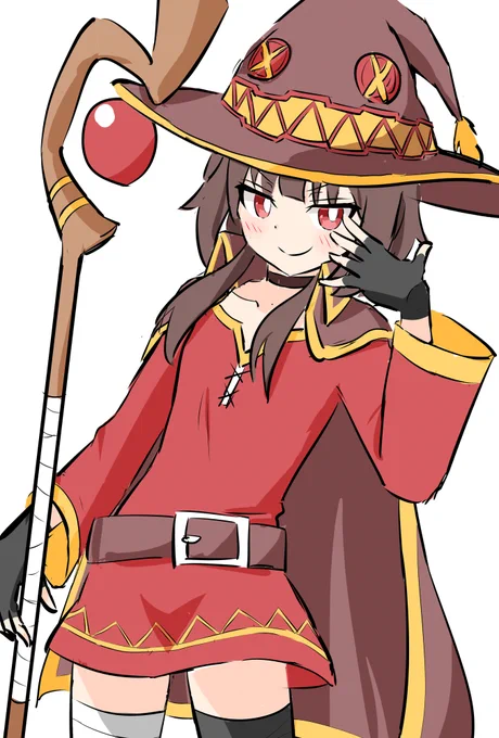 なんか描きたくなっためぐみんラフ 