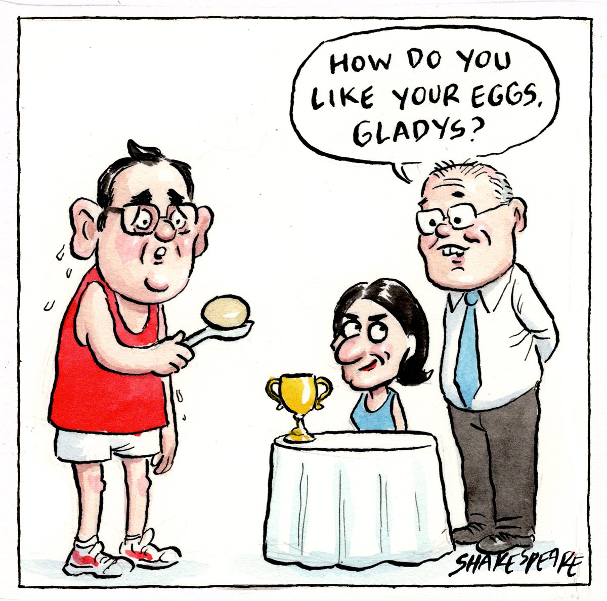 #covid19vic  @TheIPA's morrison  #covid19nsw @gladysb EGGY SPOON by @johnshakespeare  #TheDrum #AusPol
