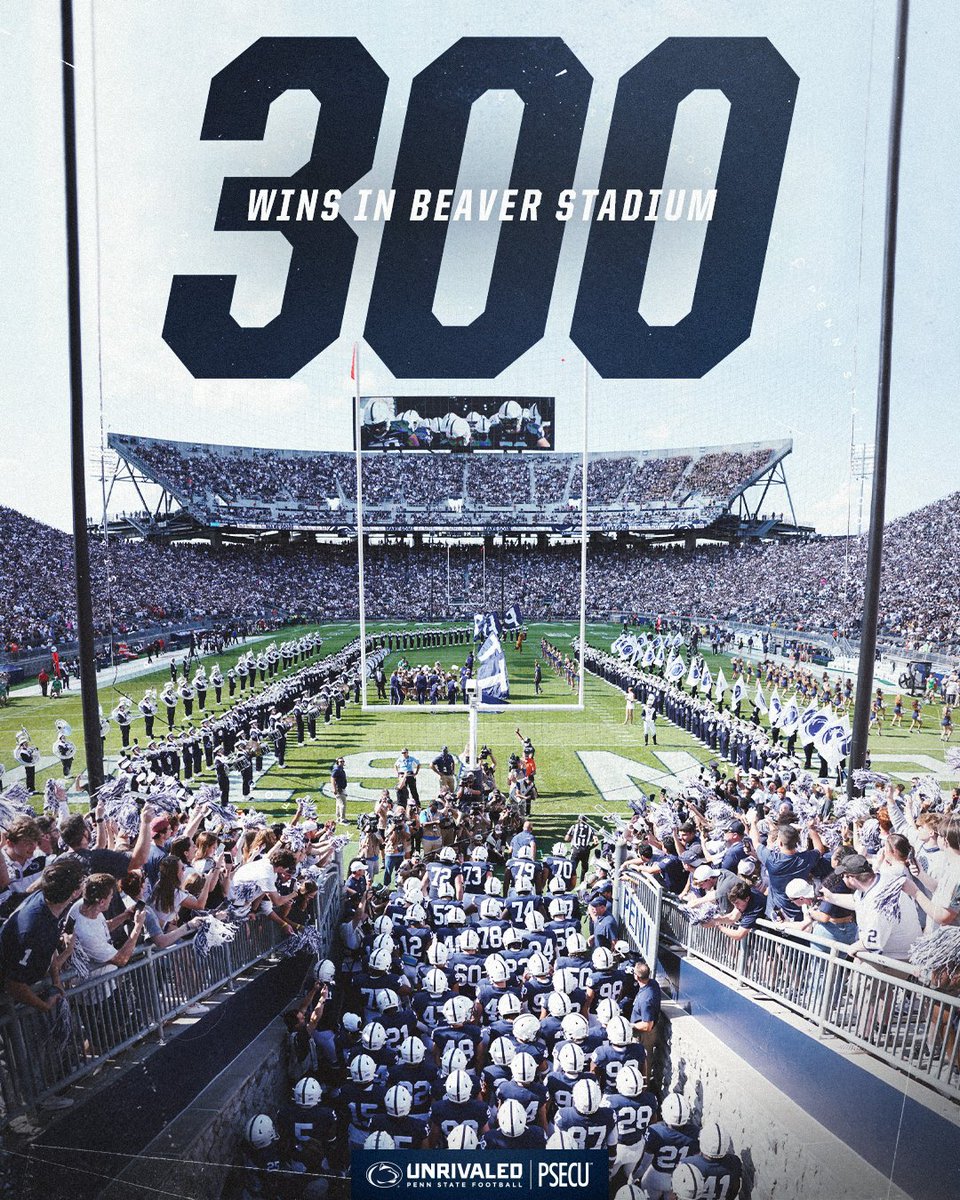 PennStateFball's tweet photo. 3⃣0⃣0⃣❕ https://t.co/X3tghLkieR