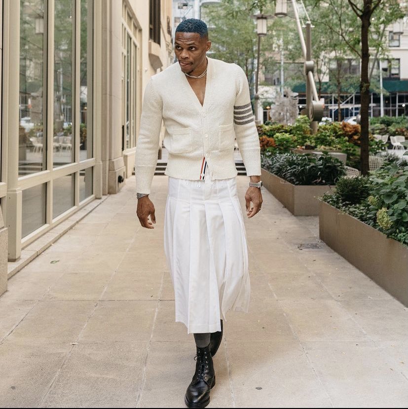 Russel Westbrook in a skirt