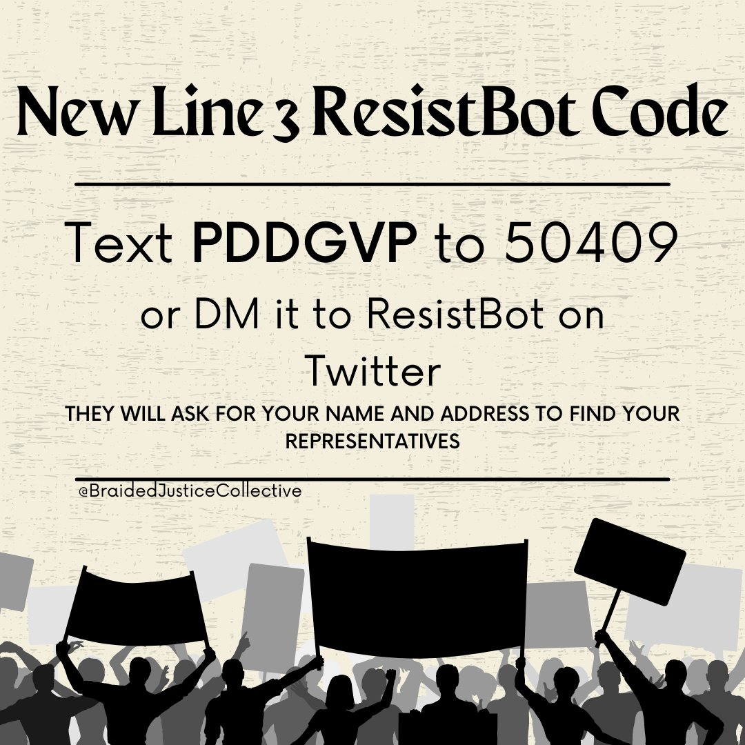 braidedjustice's tweet image. NEW CALL TO ACTION

#stopline3 #stopline3pipeline