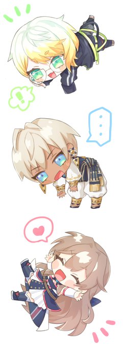 ミニめいふ🐝💧🎠
#絵リッサ #絵ブラヒム #フレン見て 
