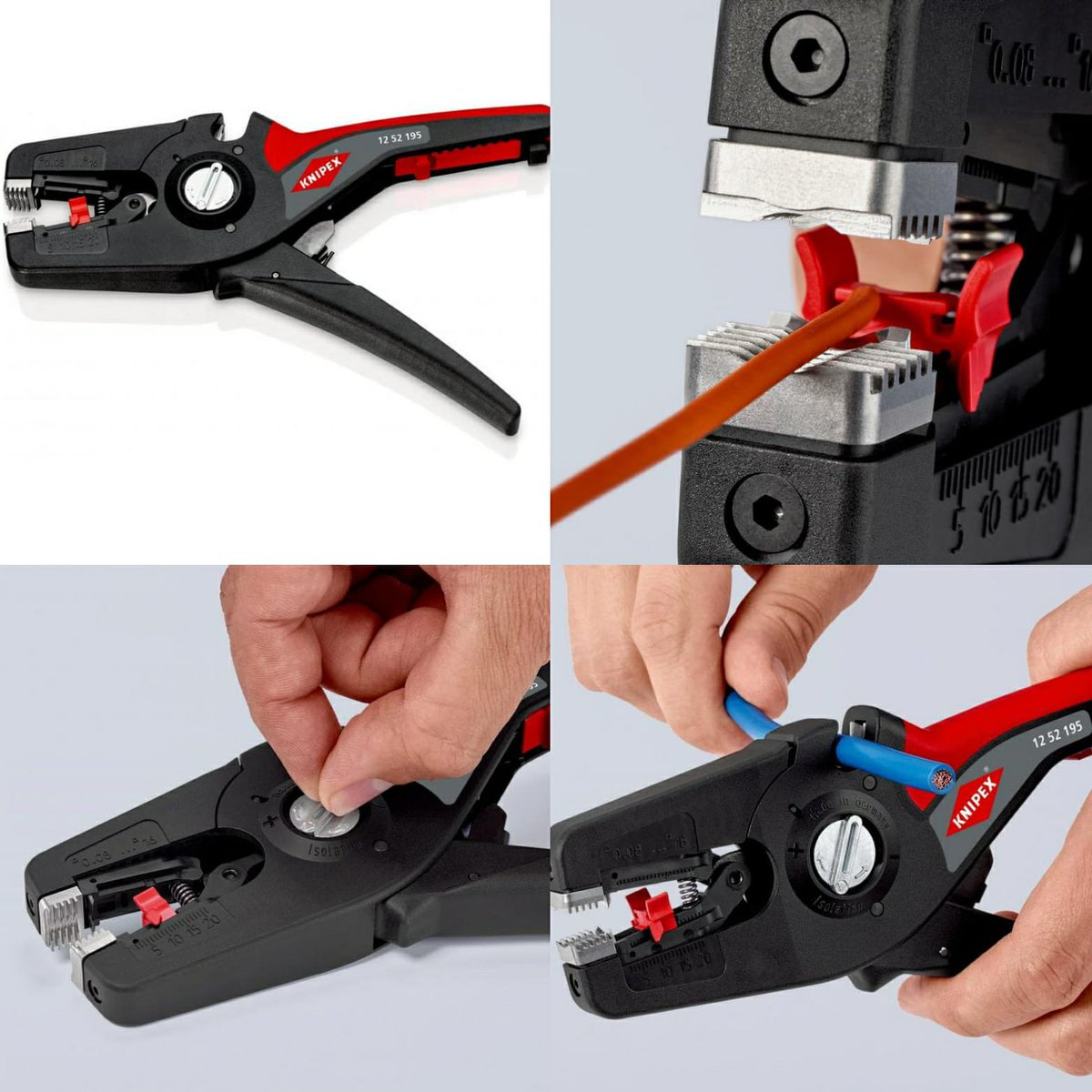 GRSalian's tweet photo. These #knipex self adjusting wire strippers are seriously the best! 

Knipex 12 52 195
MRP : INR 14427/- per pc.
Special Discounted price : INR 7935/- per pc. including GST
#spectra_connect #knipex https://t.co/KIvTk8AJuE