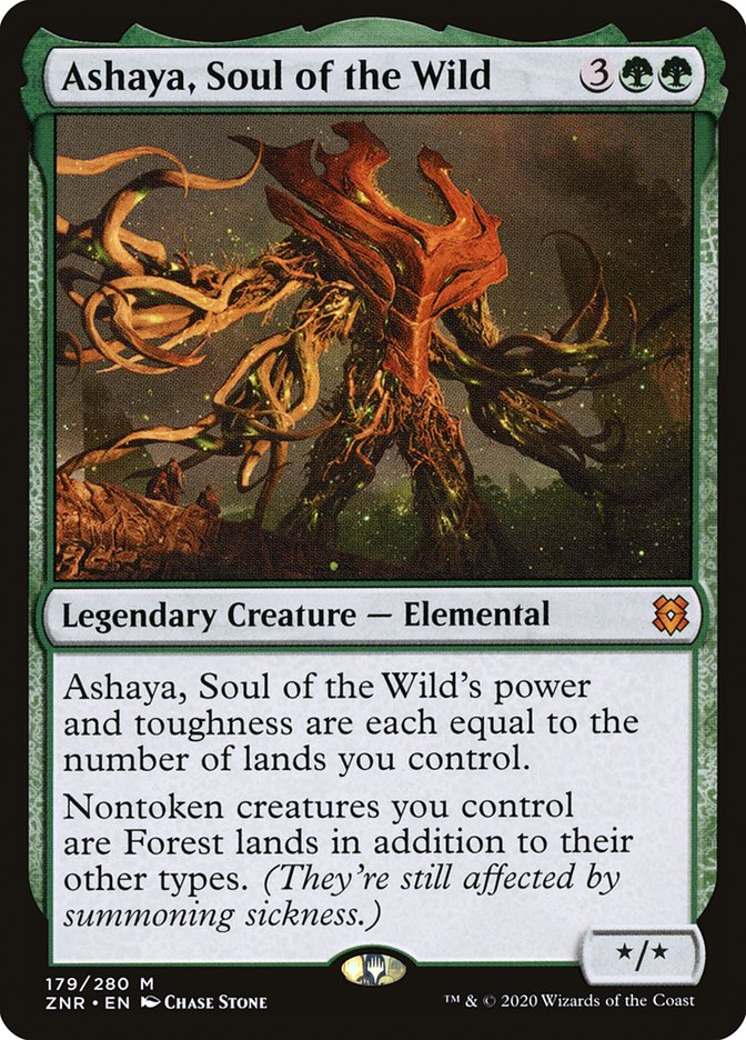 incorrect_mtg's tweet photo. 1- Play Wrenn and Seven
2- Play Obsidian Fireheart, Sarkhan the Masterless and Ashaya, Soul of the Wild
3- Activate Sarkhan to turn Wrenn into a dragon
4- Activate Obsidian Fireheart, targetting Wrenn

Now Wrenn and Seven is always burning, like the lore says they are #MTGMID https://t.co/OTqgZJlaDm