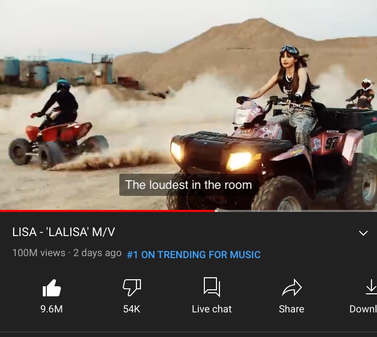 #LALISA menjadi music video tercepat oleh solo artist yang mencapai 100M Views di Youtube! 🌟

Congratulations LISA 🥳

블랙핑크 리사 #블랙핑크 #BLACKPINK #리사 #LISA #LALISA <a href="/BLACKPINK/">BLACKPINKOFFICIAL</a>