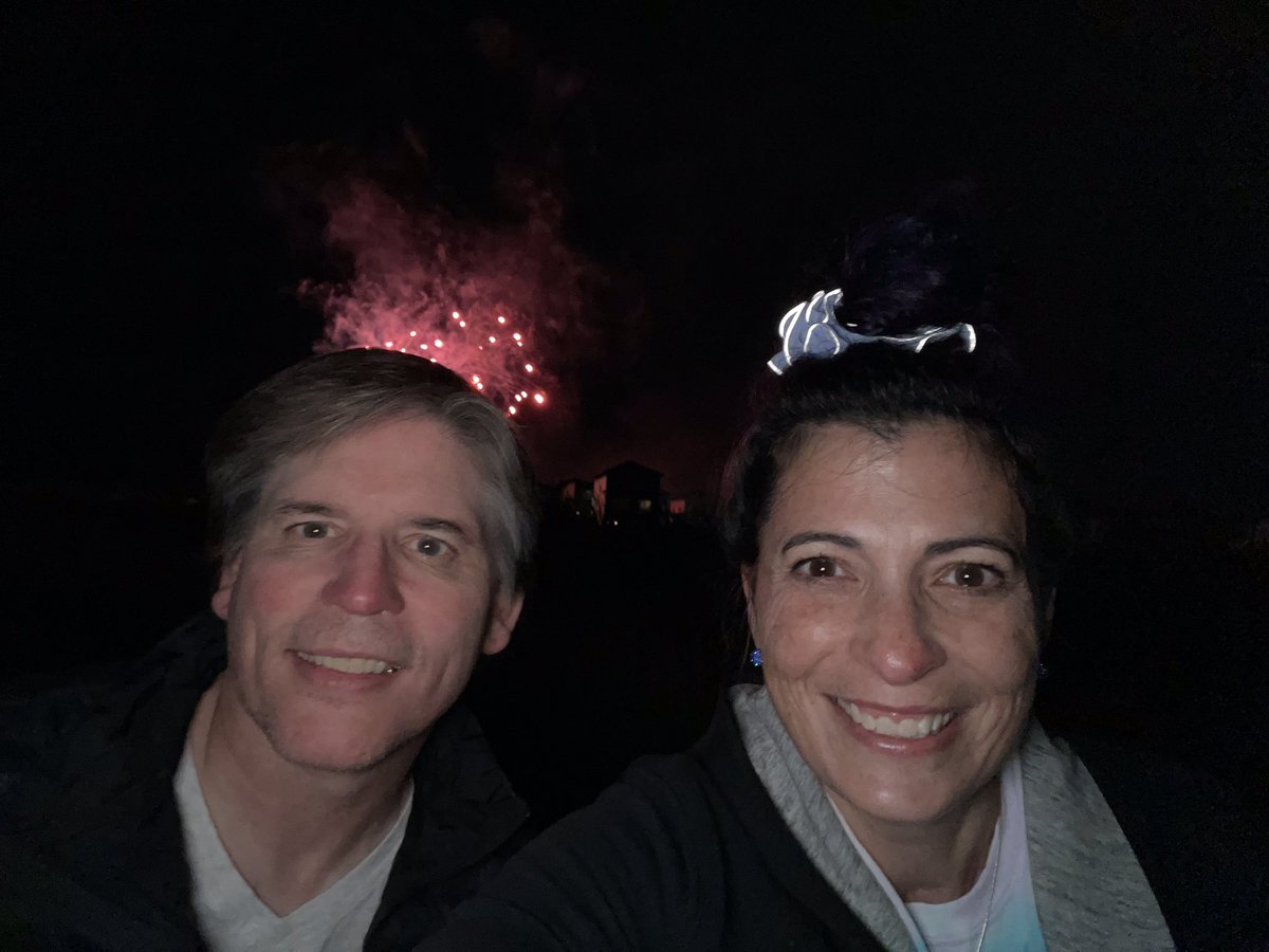 Hair fashion courtesy goes to Elli’s scrunchie and Beaumont’s fireworks.