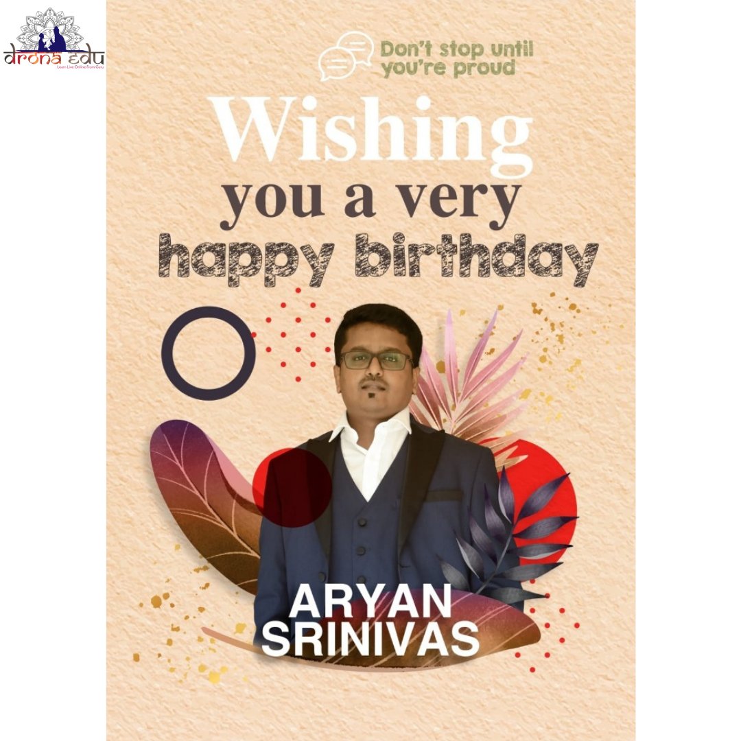 DronaEdu's tweet photo. Wish you many more Happy returns 🎂🎉 
#Birthday #LearnLiveFromOnlineGuru #Dronaedu https://t.co/aG31Te05TG