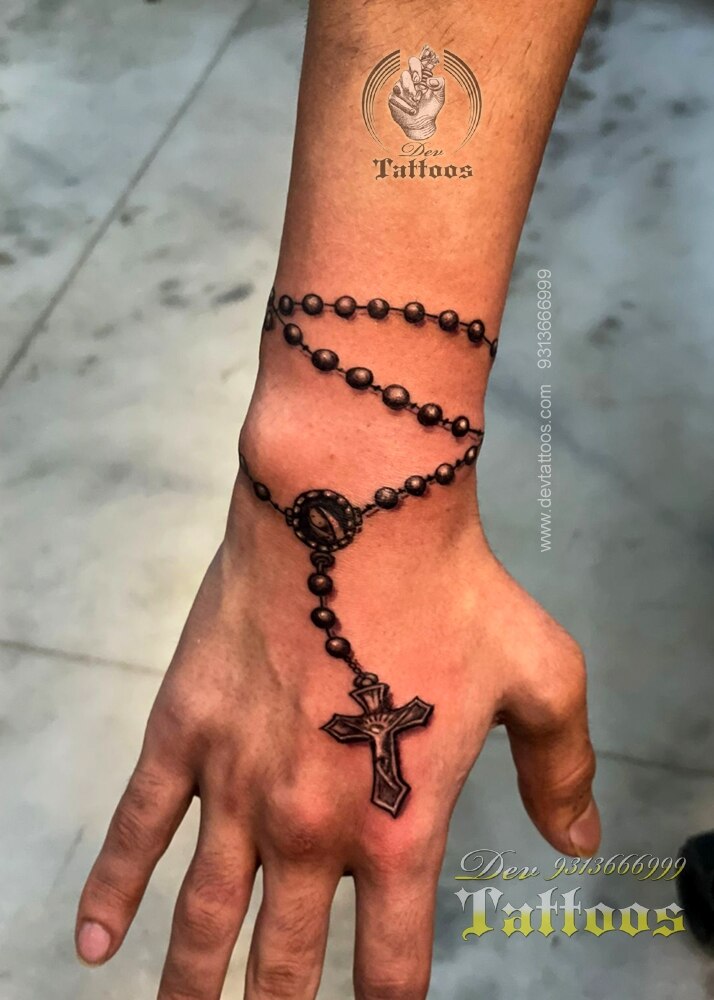 75 Rosary Tattoos to Flaunt the Beauty of the Catholic Faith