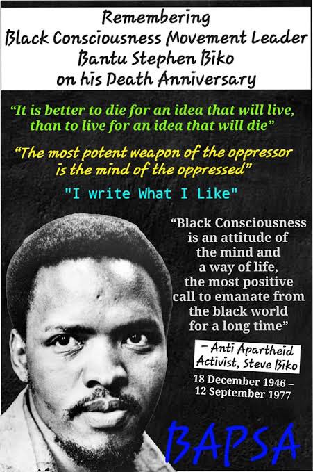 blak_immigrant's tweet photo. “Black man, you are on your own”.
Steven Bantu Biko. Assassinated: 12 Sept 1977, by the apartheid regime South Africa https://t.co/HoUK5SA4gc