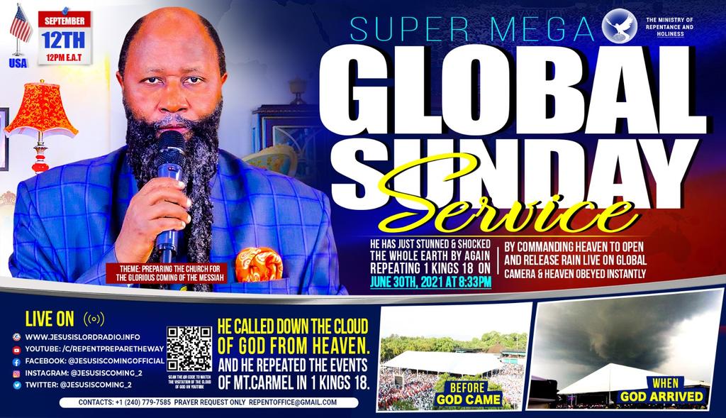 Welcome Blessed people to the POWERFUL GLOBAL MEGA MEGA GLOBAL SUNDAY SERVICE 
ALL WELCOME 
#GentileChurchAge