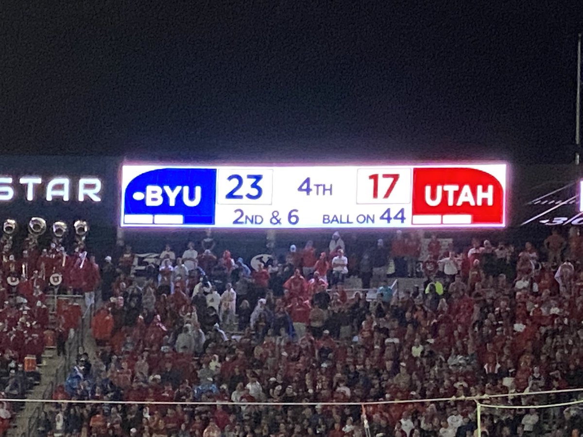 stephenjhaynes's tweet photo. Is tonight the night? (BYU has not won against Utah since we moved to the US). #BYUFootball #GoCougs #BYUvsUtah https://t.co/CRlvxkB1sj